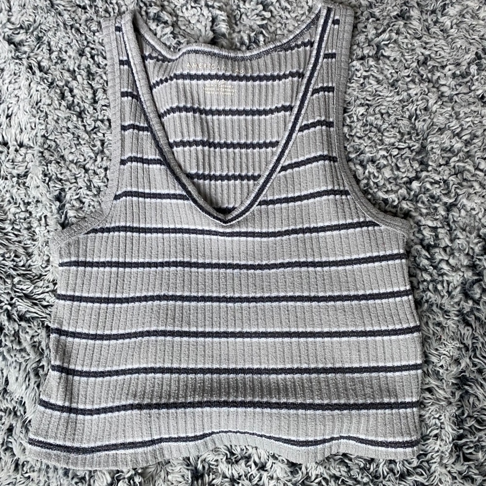 Stripe tank top crop top